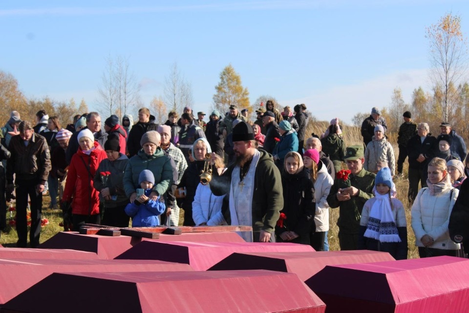 В Псковской области перезахоронили останки 315 погибших в ВОВ человек