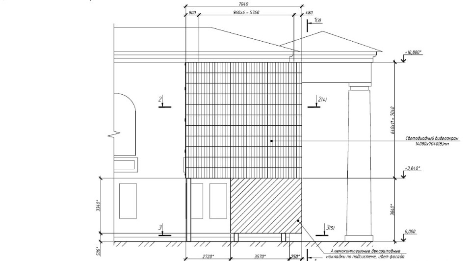 На здании Городского культурного центра Пскова появится огромный светодиодный экран