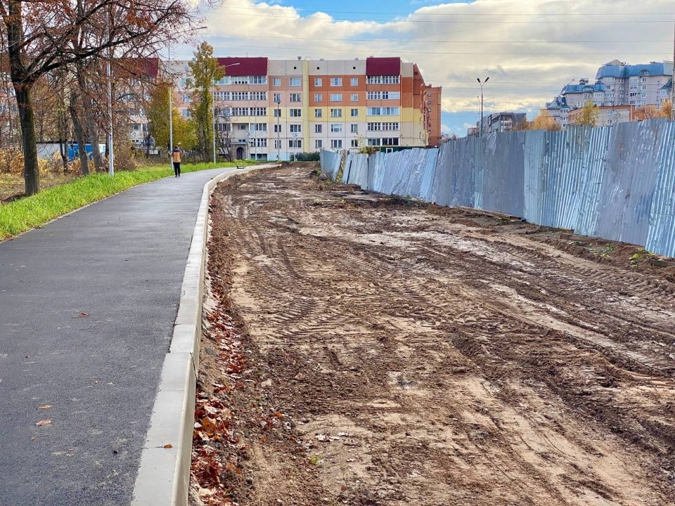 Проезд возводят на улице Киселева в Пскове