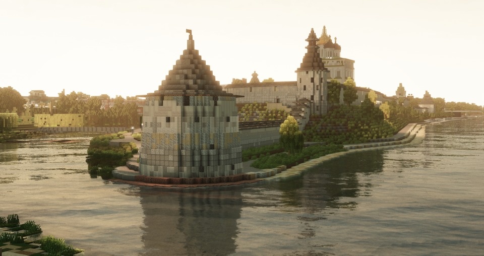 Довмонтов город и Псковский кремль воссоздали в Minecraft