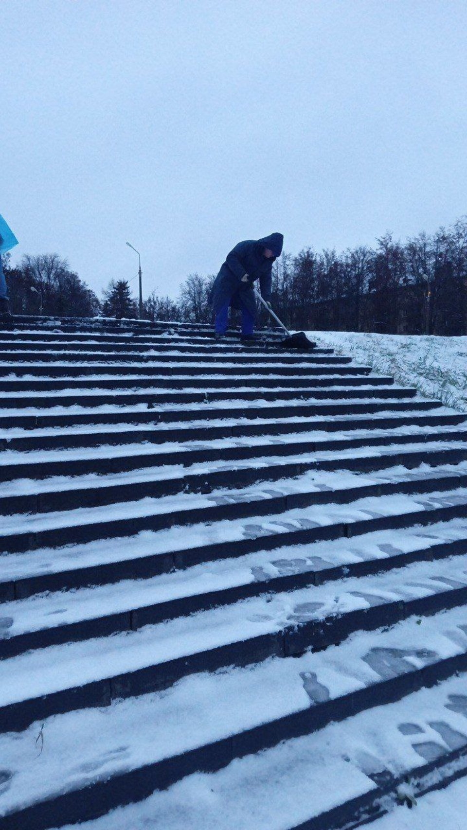 Первый в этом сезоне снег выпал в Великих Луках