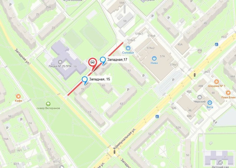 В Пскове отремонтируют проезд у домов №15 и №17 на улице Западной