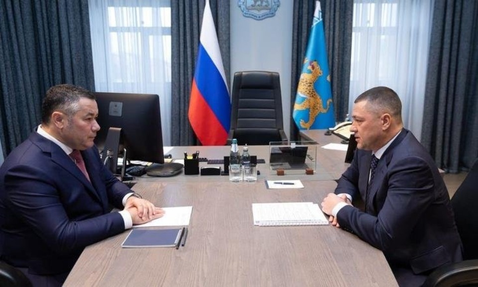 Игорь Руденя и Михаил Ведерников посетили псковские предприятия