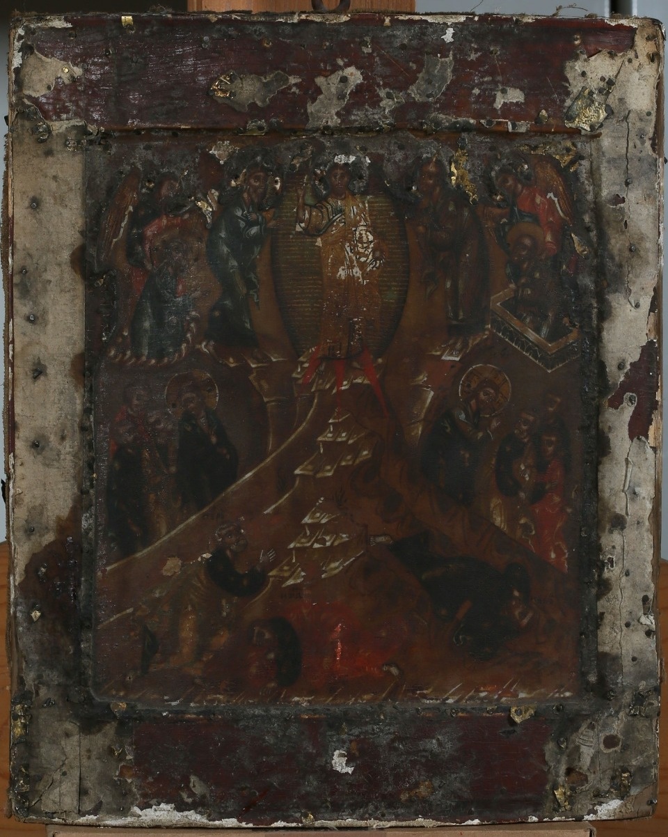 Псковский реставратор спасла икону XIX века «Преображение» 