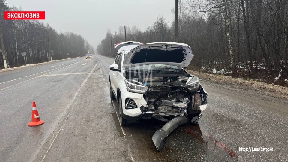 Два человека пострадали в ДТП на улице Николая Васильева в Пскове
