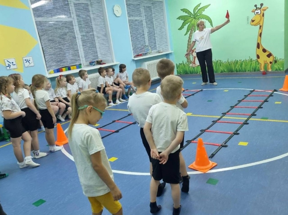 Спортзал детского сада №42 в Пскове капитально отремонтировали