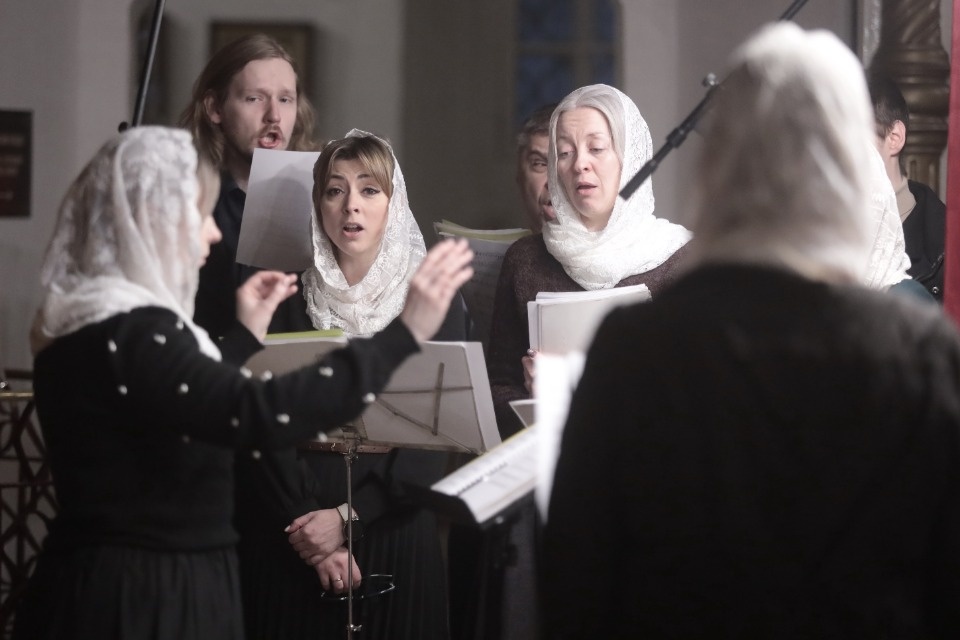 Мощи великомученика Георгия Победоносца встретили в Пскове 