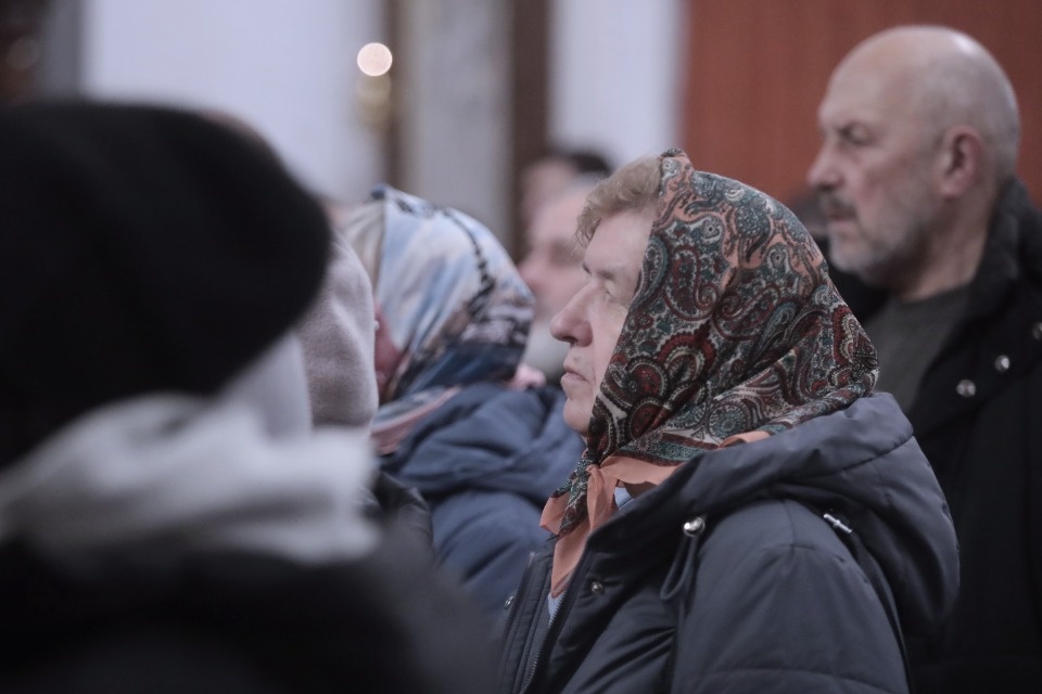 Мощи великомученика Георгия Победоносца встретили в Пскове 
