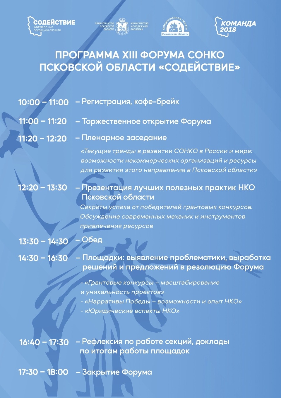 Региональный форум НКО «Содействие» пройдет в Пскове 23 декабря Региональный форум НКО «Содействие» пройдет в Пскове 23 декабря