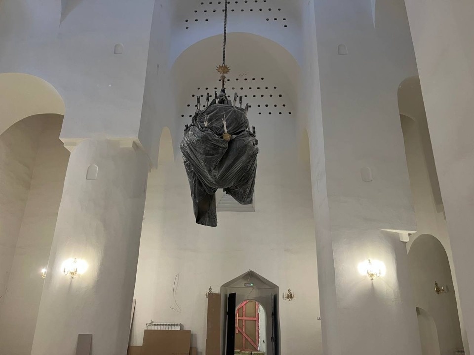 Светильники установили во всех главных помещениях церкви Николы со Усохи в Пскове