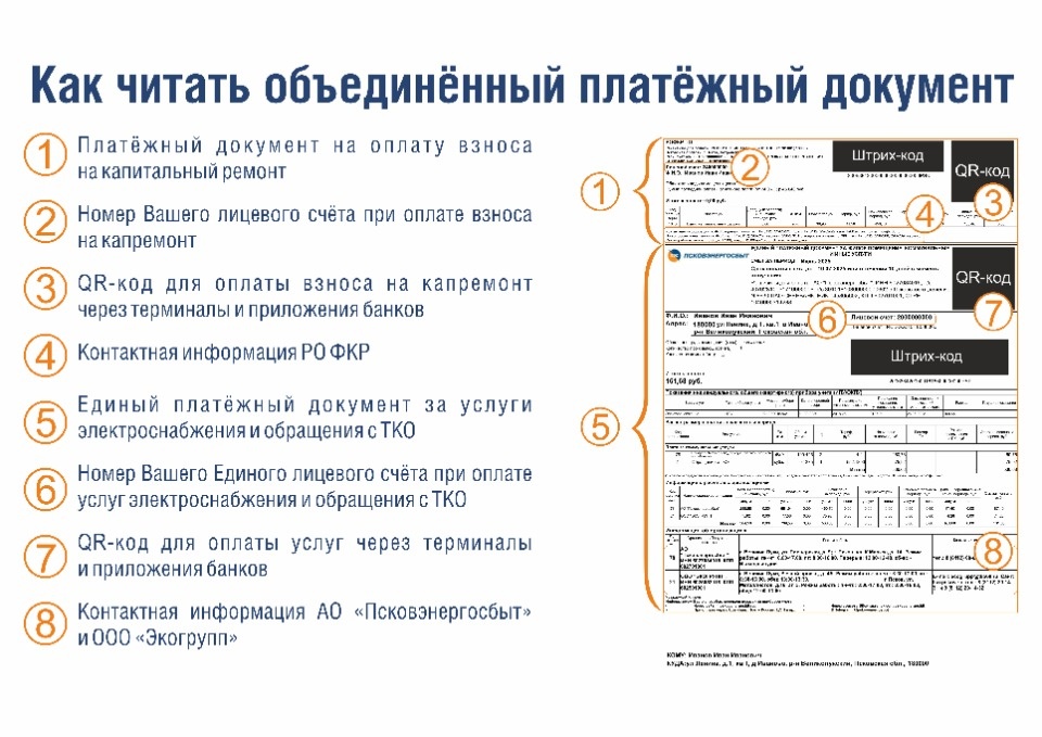 Объединённая квитанция
