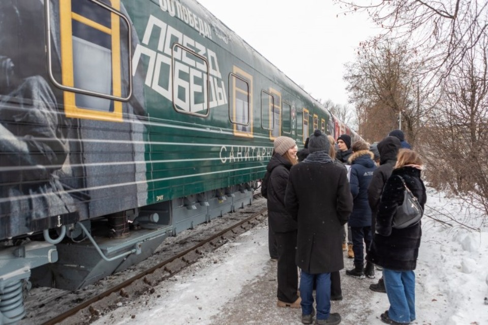 Около 5,9 тысяч жителей Псковской области посетили «Поезд Победы» в 2026 году