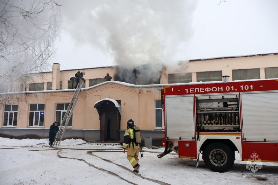 Лаборатория горела в агроколледже в Пскове