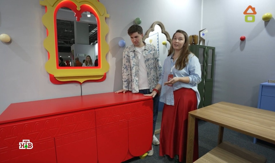 Работами псковских дизайнеров восхитились ведущие программы «Дачный ответ» на НТВ