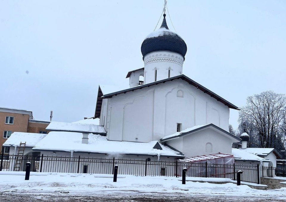 В церкви Николы со Усохи в Пскове установили и подключили пожарную сигнализацию