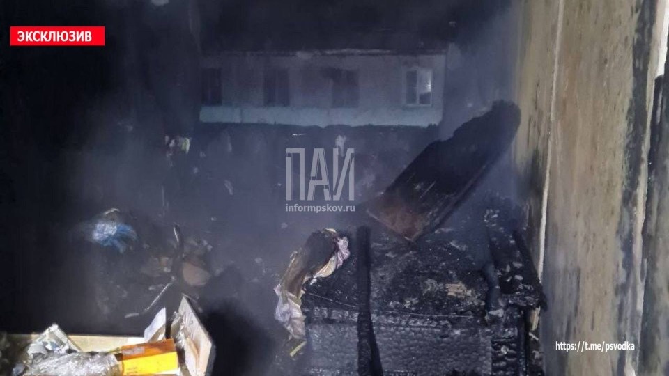 27 человек эвакуировали на пожаре в Плюссе 27 человек эвакуировали на пожаре в Плюссе