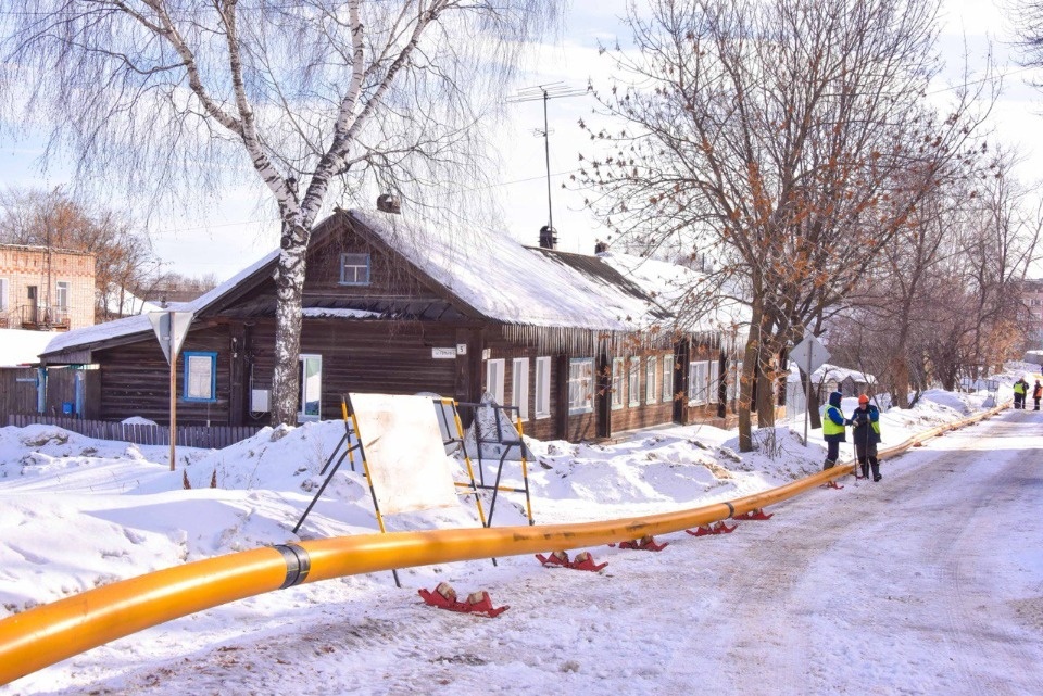В Новосокольническом округе построили газопровод для догазификации деревни Бурехино