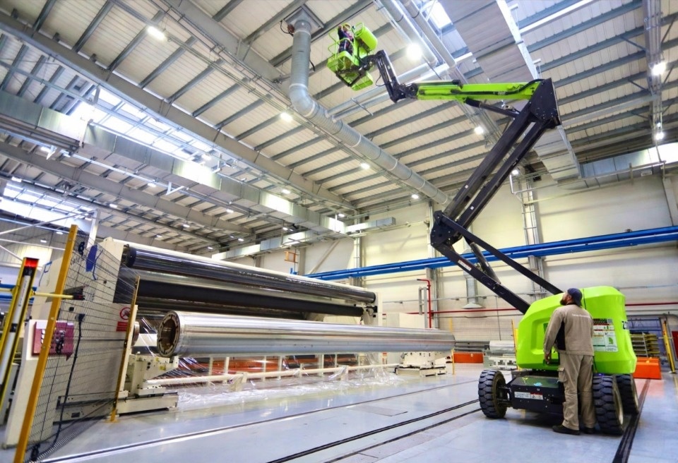 Оборудование для высотных работ ввели в эксплуатацию на заводе «Титан-Полимер»