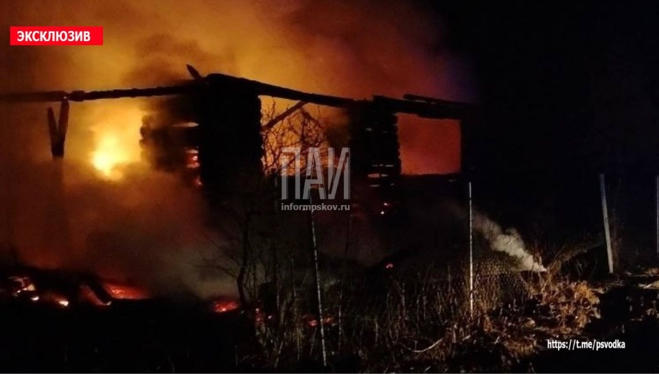 В ходе тушения пожара в гдовской деревне найден погибший
