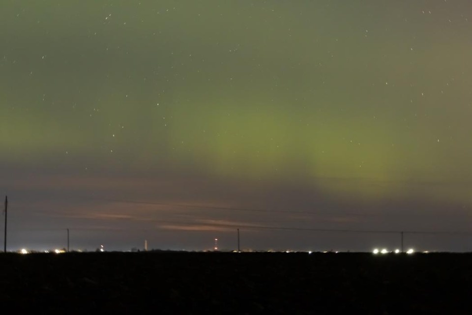 В Псковской области запечатлели северное сияние