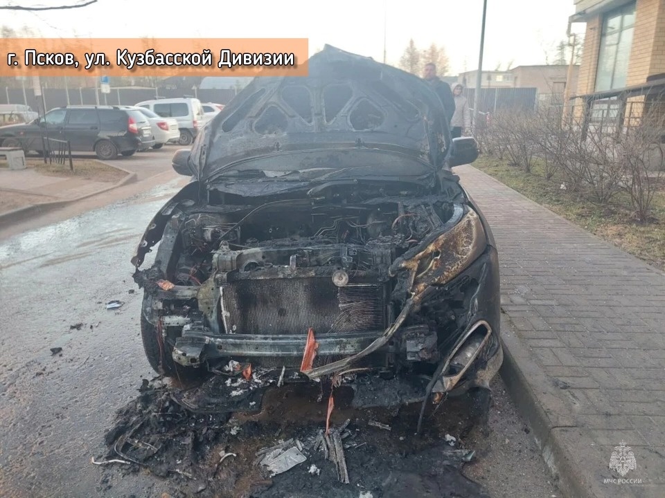 Легковушка и ГАЗель горели в Псковской области на прошедших выходных