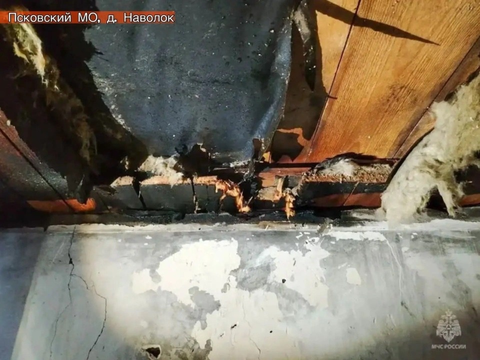 77-летняя женщина погибла на пожаре в квартире в Псковском районе