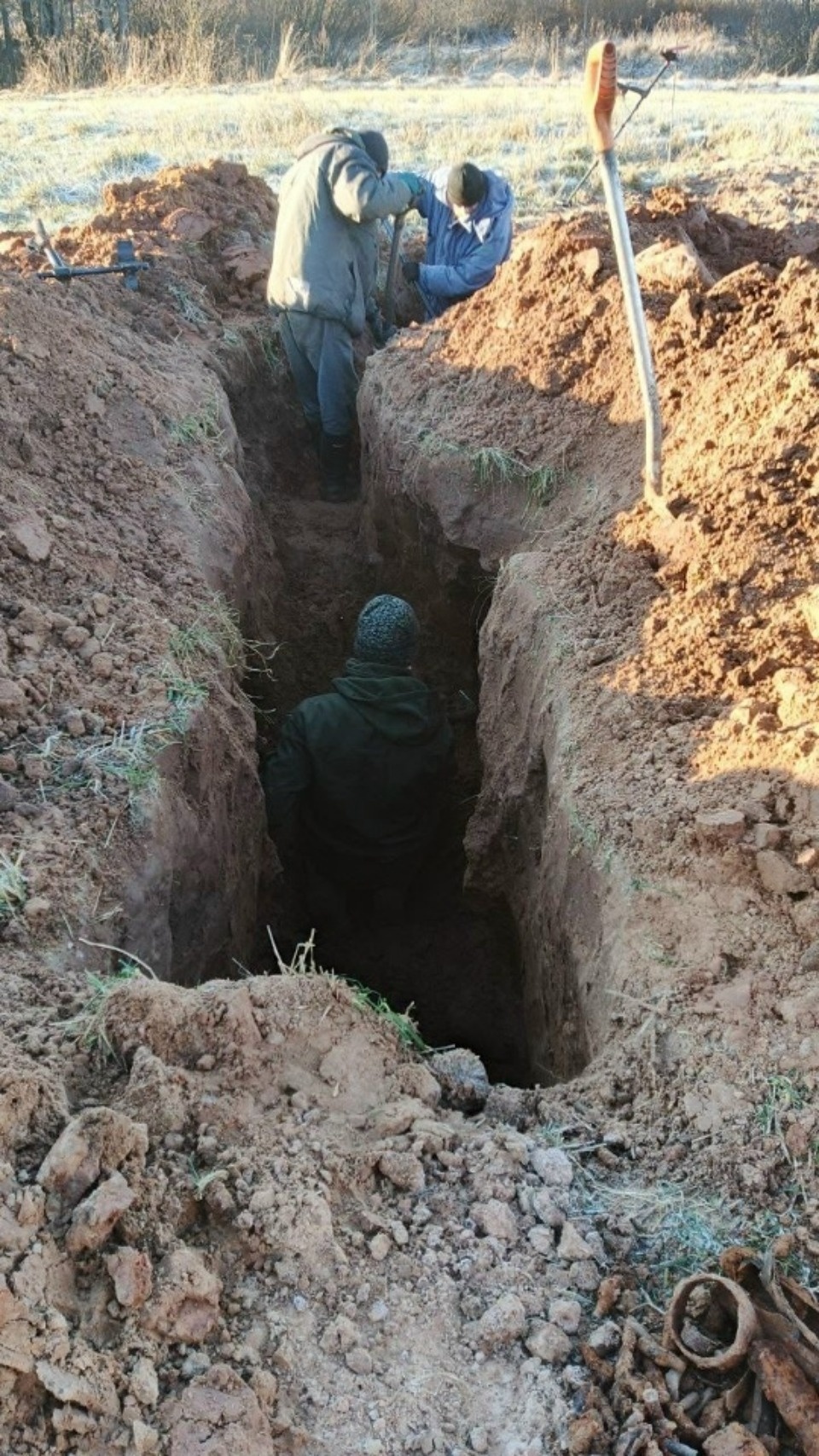 Поисковики обнаружили останки двух красноармейцев в Новоржевском районе