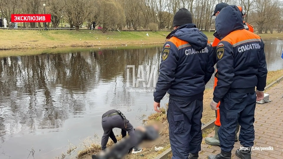 Спасатели достали тело мужчины из реки в Пскове Спасатели достали тело мужчины из реки в Пскове
