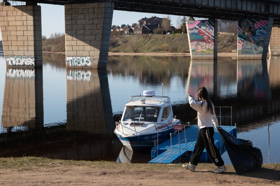 У моста Александра Невского в Пскове пройдет большой субботник