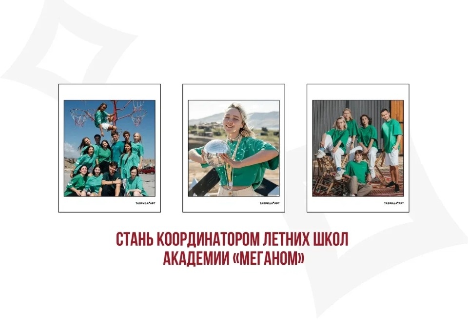 Псковскую приглашают стать координаторами летних школ Академии «Меганом» арт-кластера «Таврида»