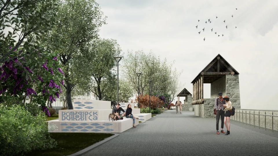 Первые визуализации проекта благоустройства двух скверов представили жителям Пскова