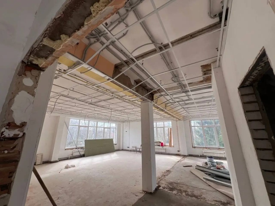 Строительная готовность здания Псковской инженерно-лингвистической гимназии составляет 30%