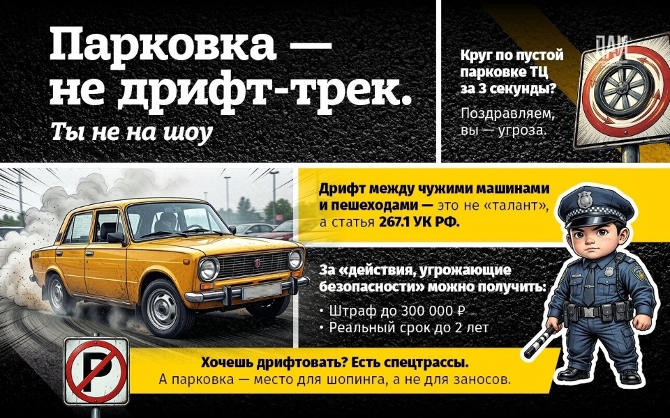 Рассказываем в карточках, как с парковки ТЦ не уехать в СИЗО