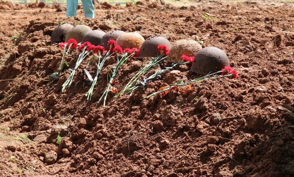 112 советских воинов перезахоронили на мемориале Ступинская высота в Великолукском районе 112 советских воинов перезахоронили на мемориале Ступинская высота в Великолукском районе