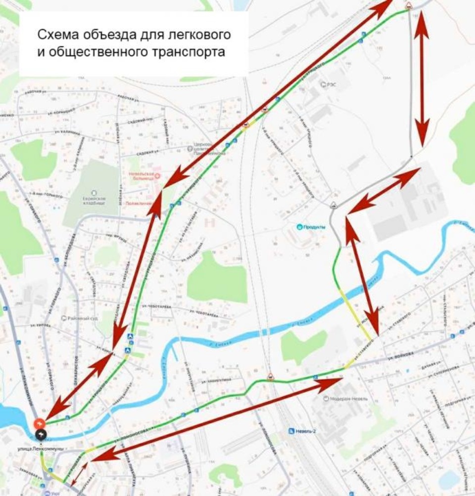 Мост через реку Еменку закроют для проезда в Невельском округе