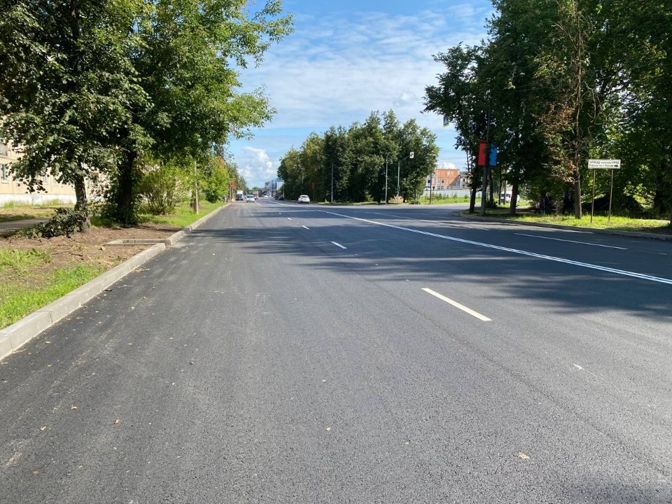 На обновлённой Вокзальной в Пскове появилась разметка