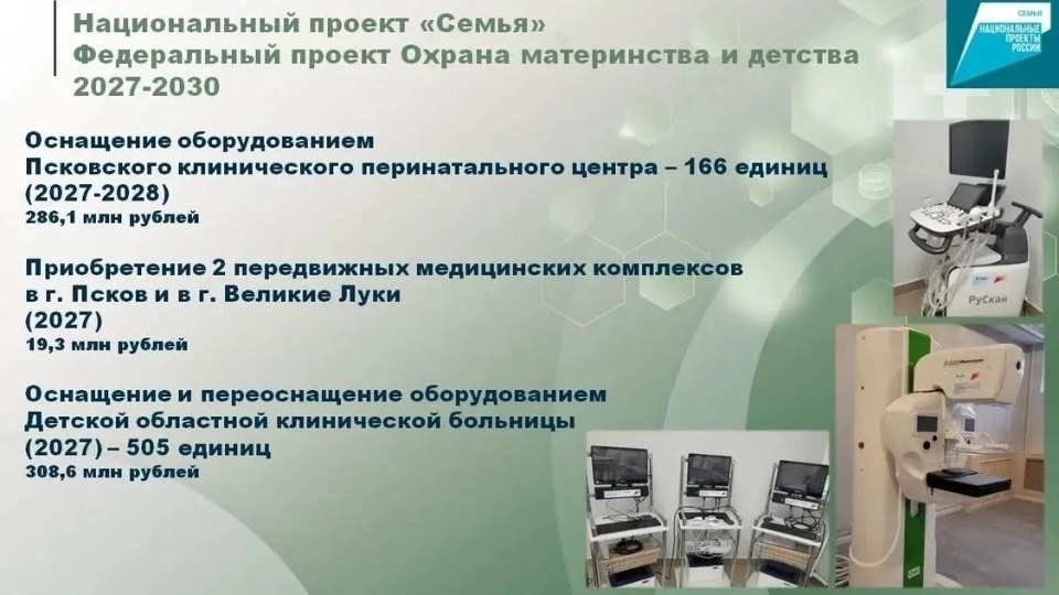 На развитие здравоохранения Псковской области направят более 3 млрд рублей