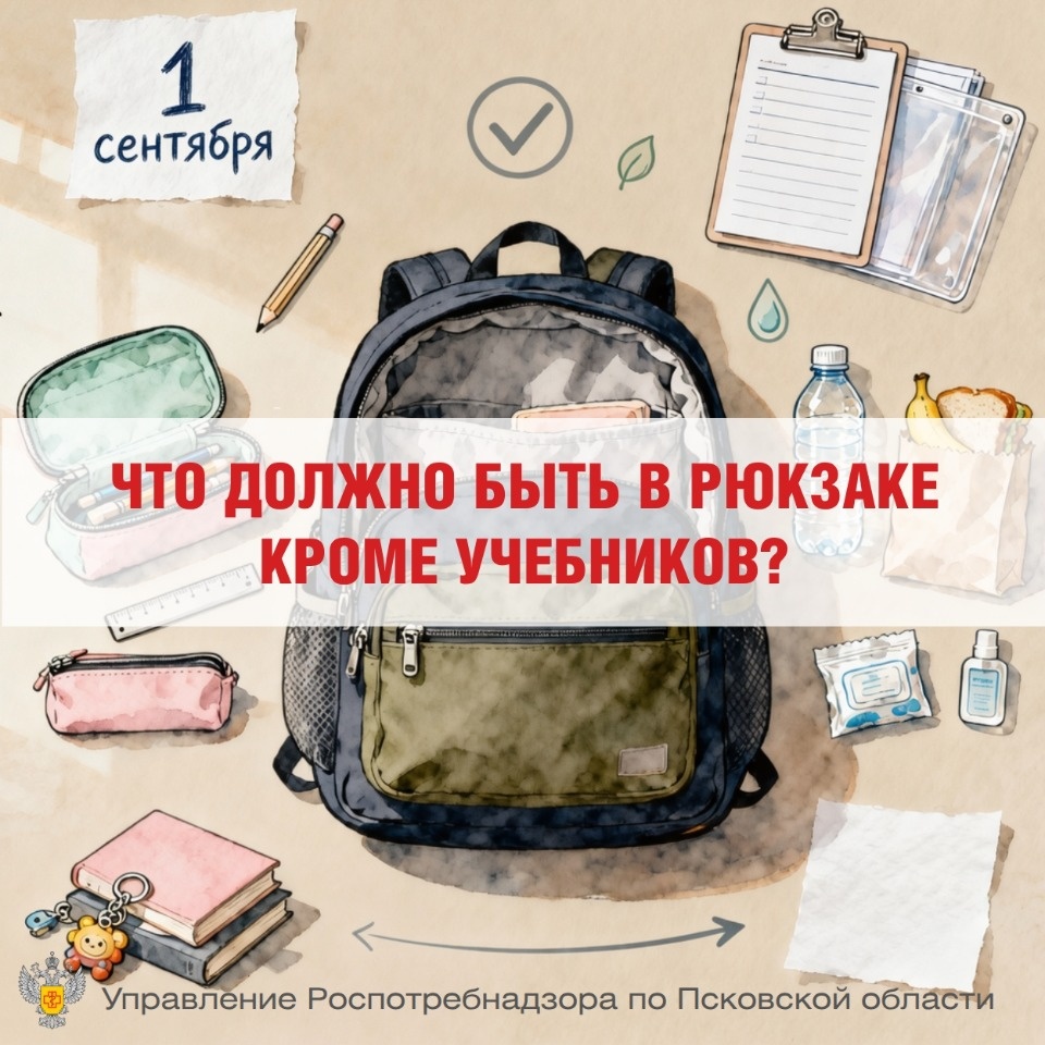 Псковичам рассказали, как правильно собрать школьный рюкзак Псковичам рассказали, как правильно собрать школьный рюкзак