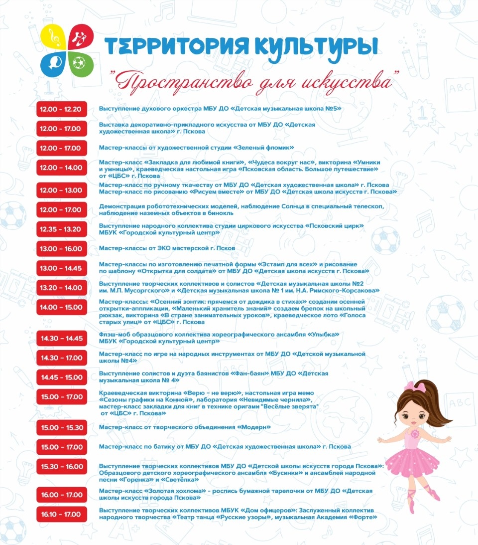 Стала известна программа фестиваля «Территория детства» в Пскове