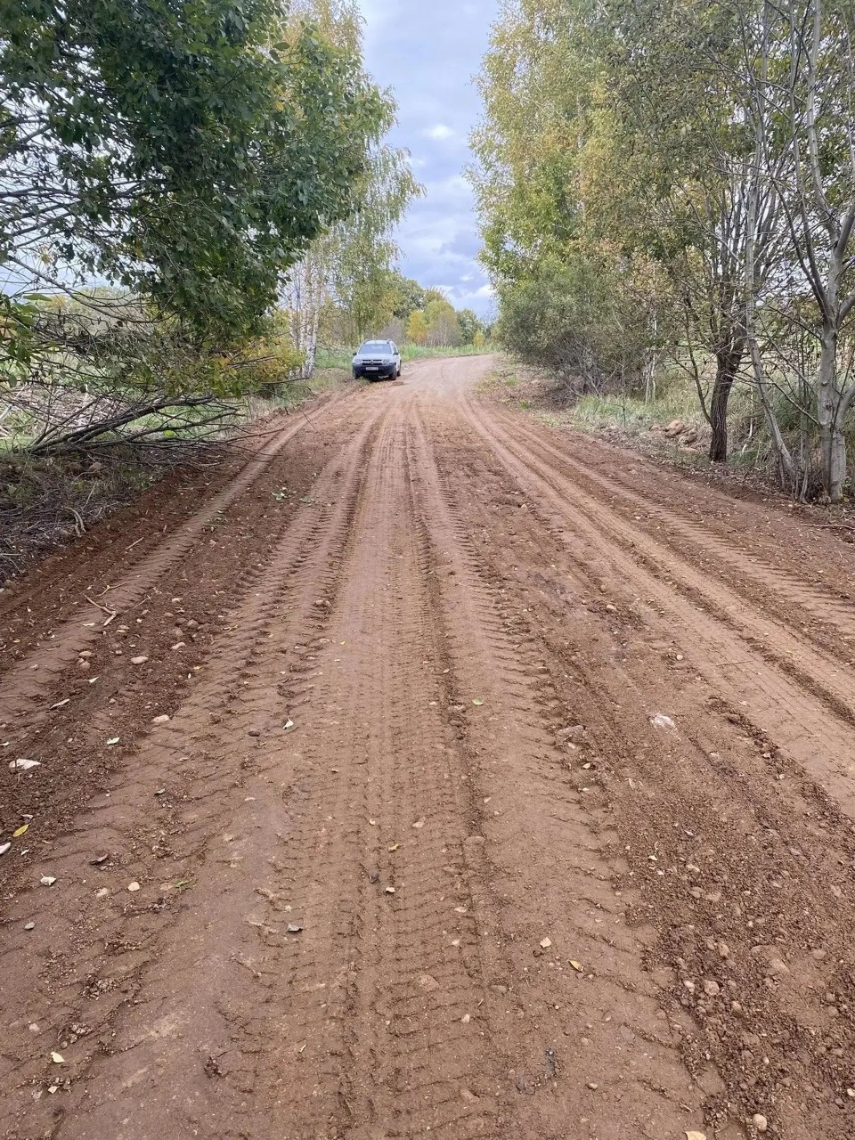 В Новоржевском районе начали отсыпать дорогу «Крюково – Глазово»