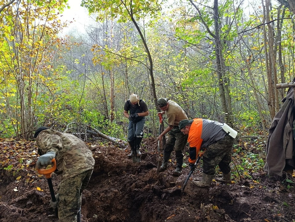 Поисковики установили имя одного из семи бойцов, найденных в Дновском районе