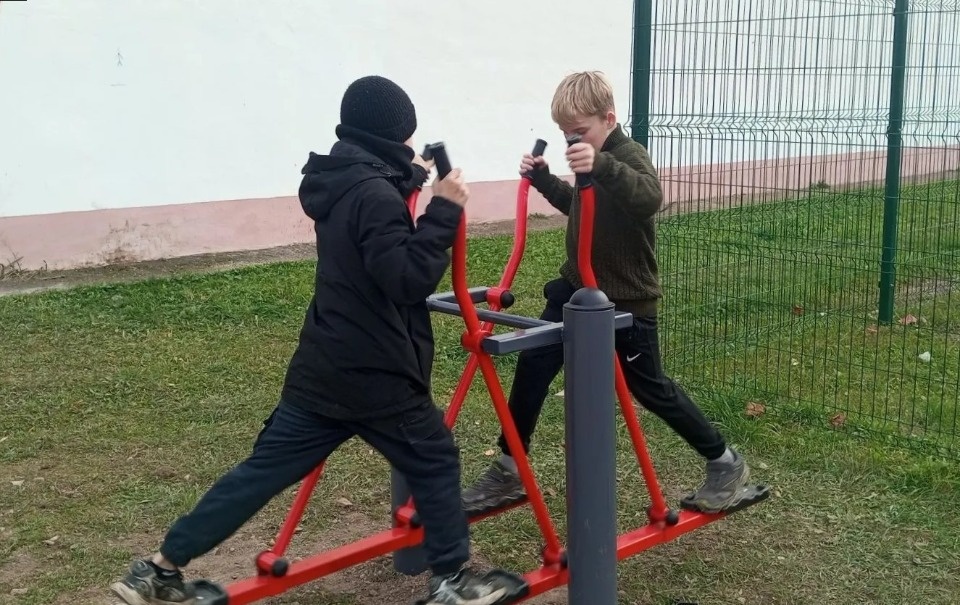 В деревне Лющик под Бежаницами появились уличные тренажеры В деревне Лющик под Бежаницами появились уличные тренажеры