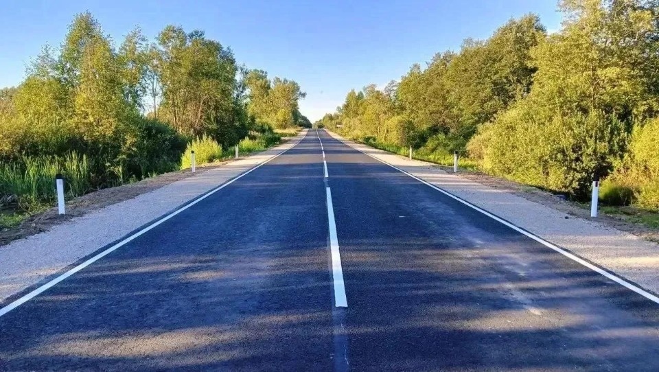 Дорогу Гривки – Новодети в Дновском округе открыли после ремонта