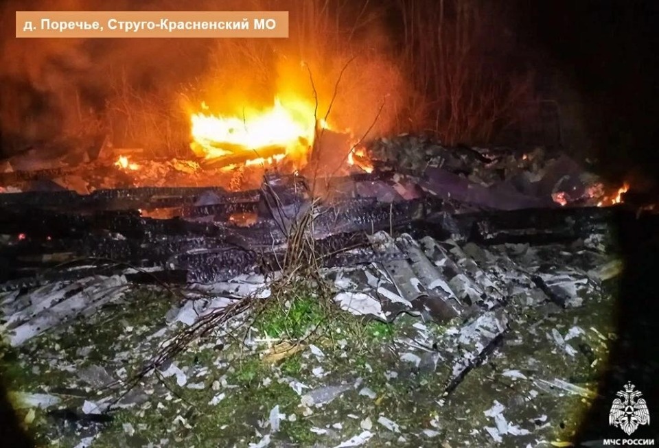 «Москвич» сгорел в Гдовском районе
